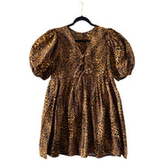 Bow Tie Fastening Smock Dress